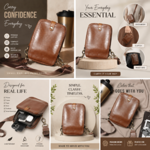 Korean fashion Men's shoulder bag casual Japanese and Korean-style