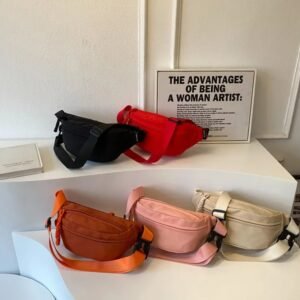 Mobile Phone Waist Bag, Simple Trendy Brand Men's Chest Bag