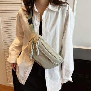 Mobile Phone Waist Bag, Simple Trendy Brand Men's Chest Bag