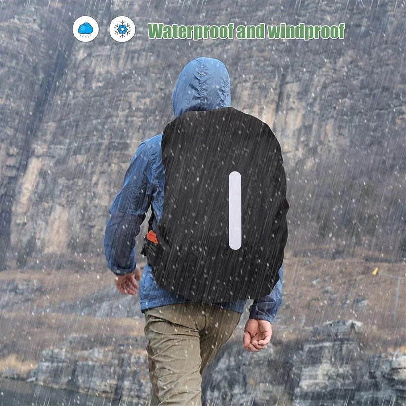 Reflective Backpack Rain Cover Outdoor Hiking Backpack Waterproof Cover - Image 9