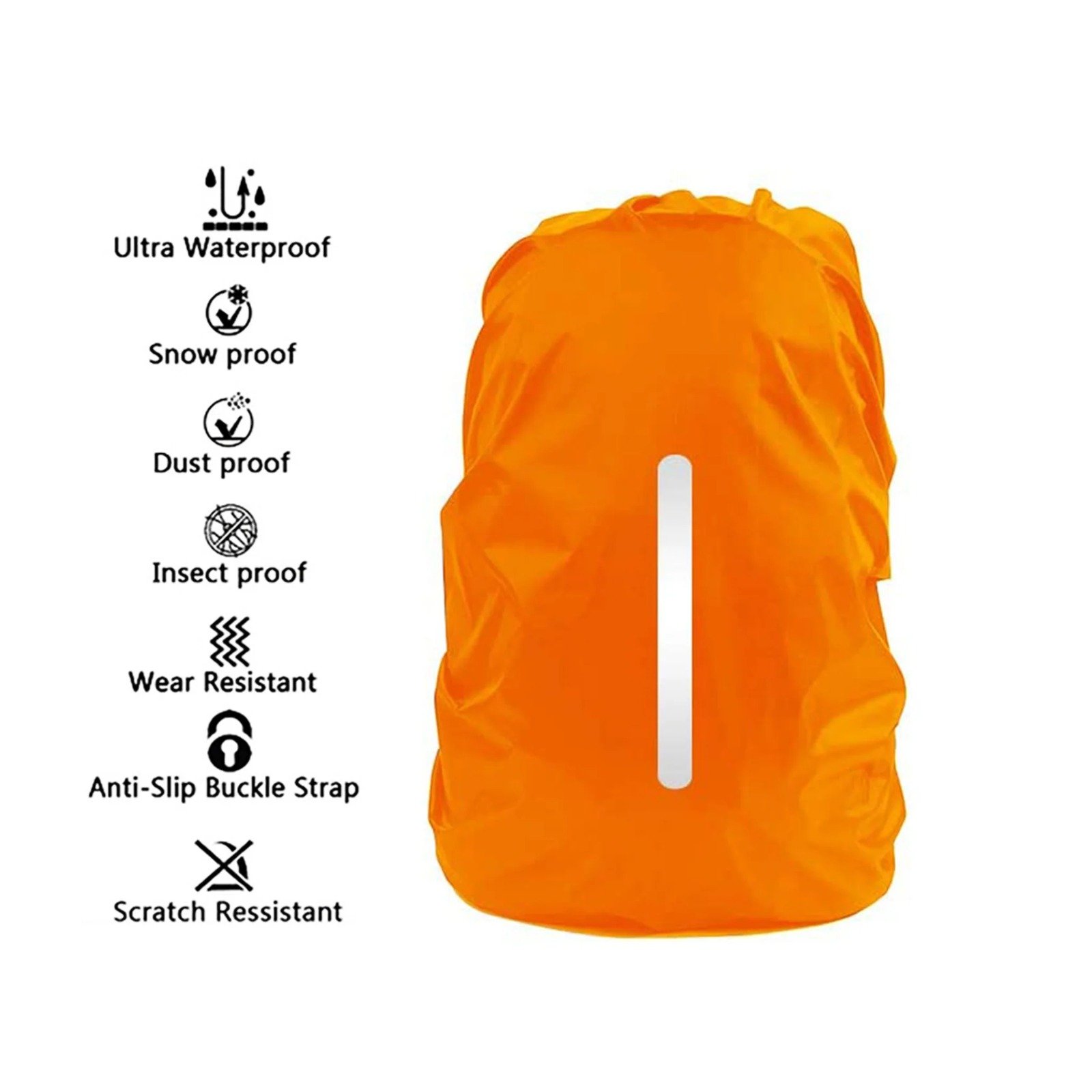 Reflective Backpack Rain Cover Outdoor Hiking Backpack Waterproof Cover - Image 16